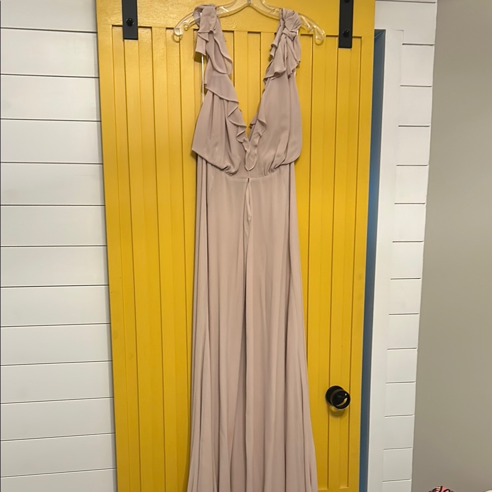 Reformation Cream Maxi Dress